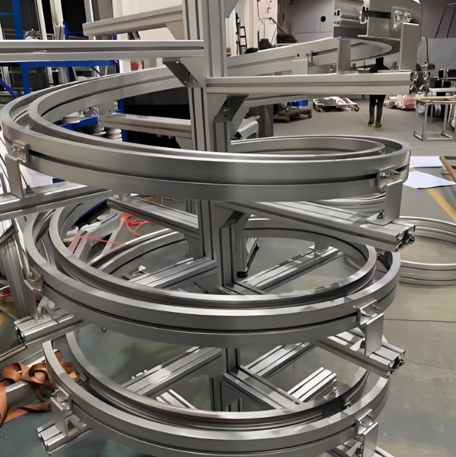 aluminium profile bending machine sample