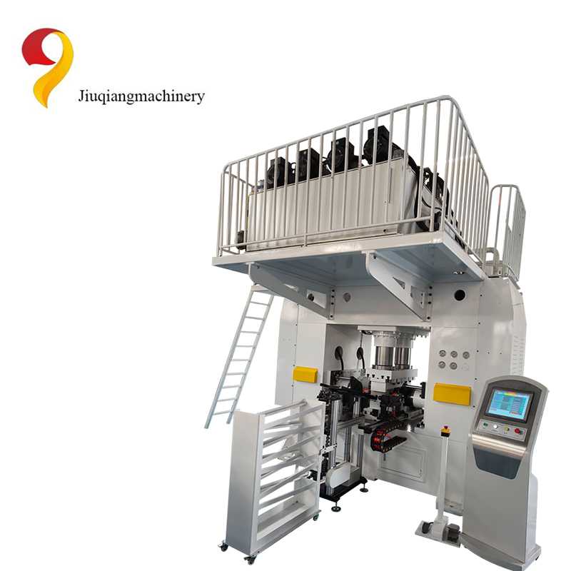 Automatic loading steel pipe expanding and reducing machine 