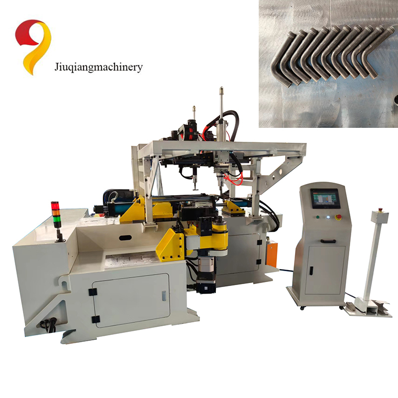 Automatic pipe bending and pipe end forming machine line 