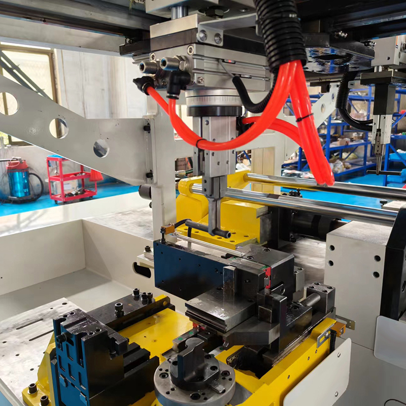Automatic pipe bending and pipe end forming machine line 