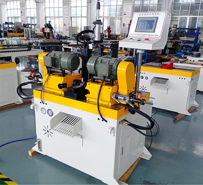 double head hydraulic chamfering machine 1 双头液压倒角机