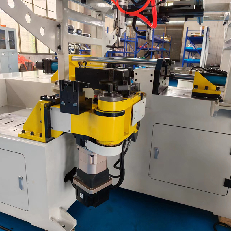 Automatic pipe bending and pipe end forming machine line 