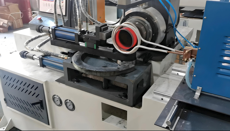 Radio frequency heating hydraulic copper tube end capping machine