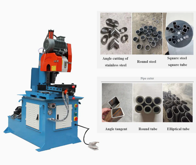 425 semi-automatic Pipe cutting machine for 130mm pipe cutting 