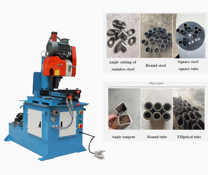 425 semi-automatic Pipe cutting machine for 130mm pipe cutting 
